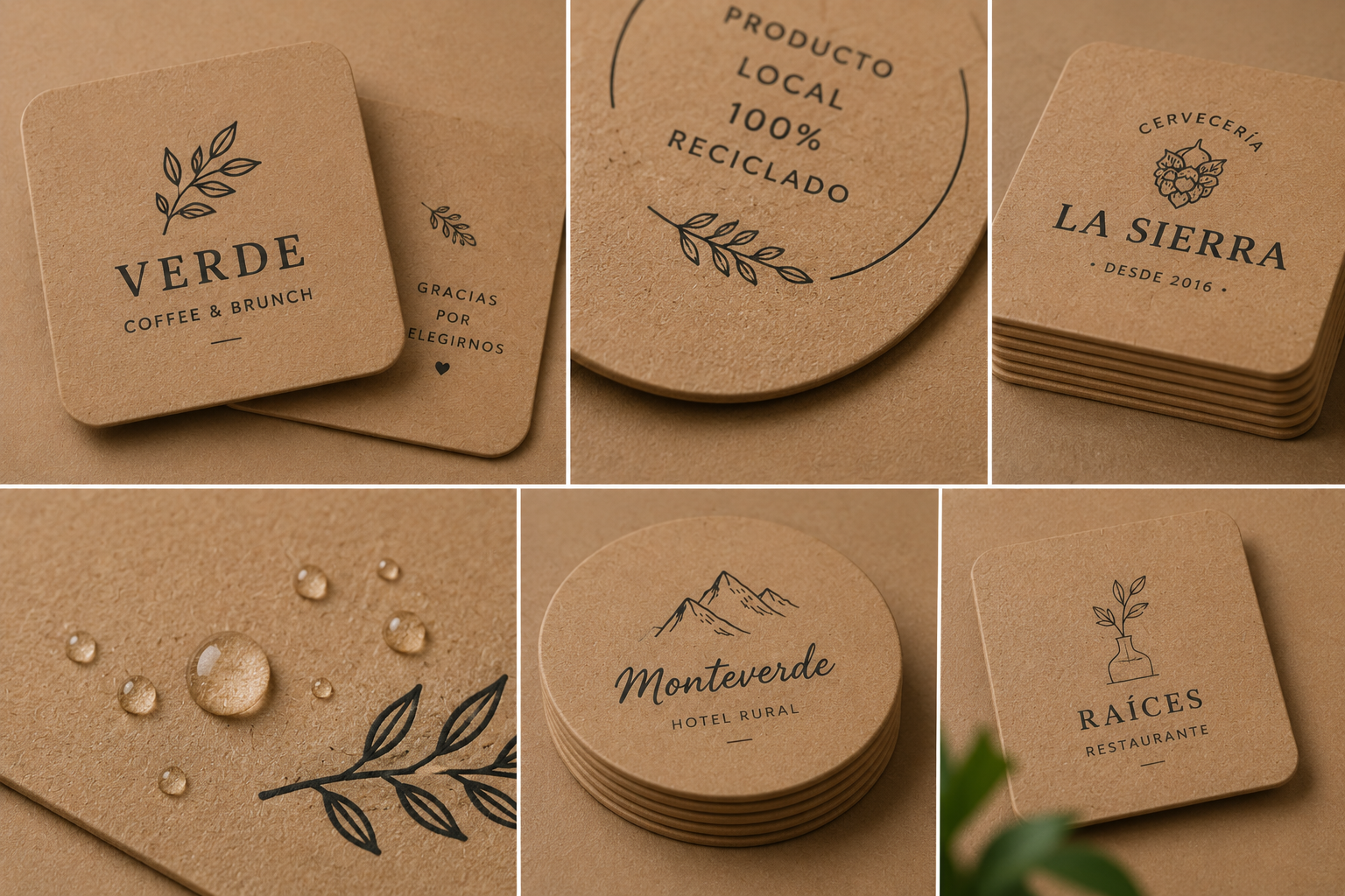 Posavasos Kraft Ecológicos