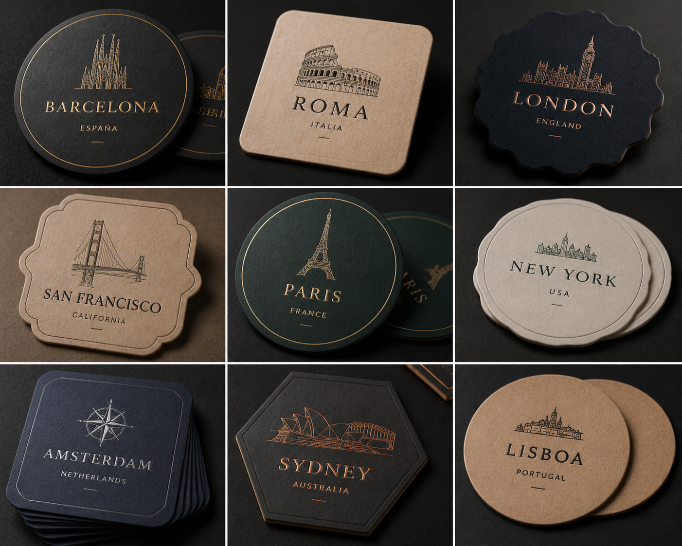 Posavasos Luxury para eventos