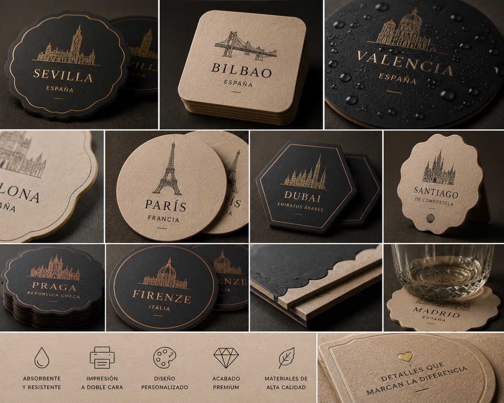 Posavasos Luxury para eventos
